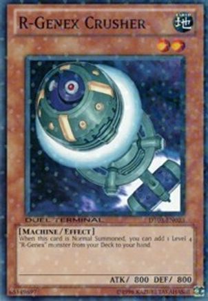 R-Genex Crusher (DT03-EN023) - Duel Terminal 3 Limited - Premium Yugioh Single from Konami - Just $1.97! Shop now at Game Crave Tournament Store