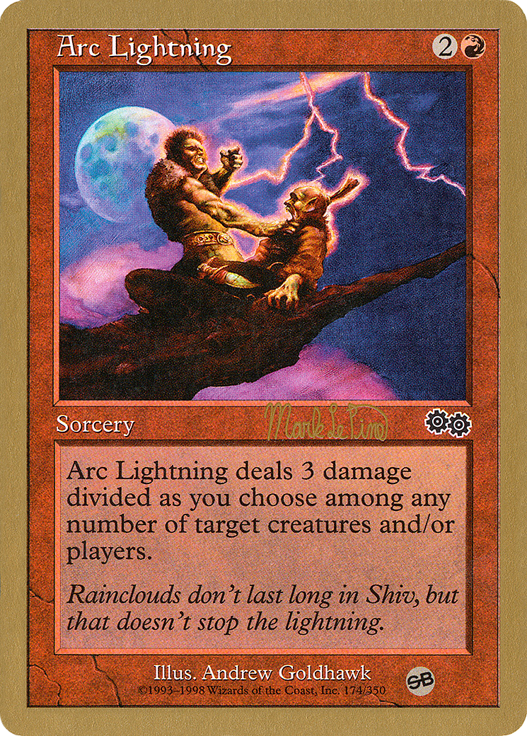 Arc Lightning (WC99-MLP174SB) - World Championship Decks 1999 - Premium MTG Single from Wizards of the Coast - Just $0.08! Shop now at Game Crave Tournament Store