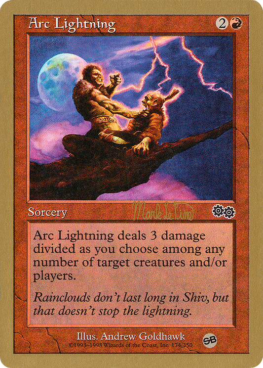 Arc Lightning (WC99-MLP174SB) - World Championship Decks 1999 - Premium MTG Single from Wizards of the Coast - Just $0.08! Shop now at Game Crave Tournament Store