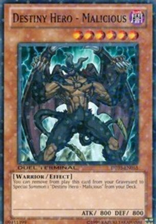 Destiny HERO - Malicious (DT03-EN055) - Duel Terminal 3 Limited - Premium Yugioh Single from Konami - Just $8.47! Shop now at Game Crave Tournament Store
