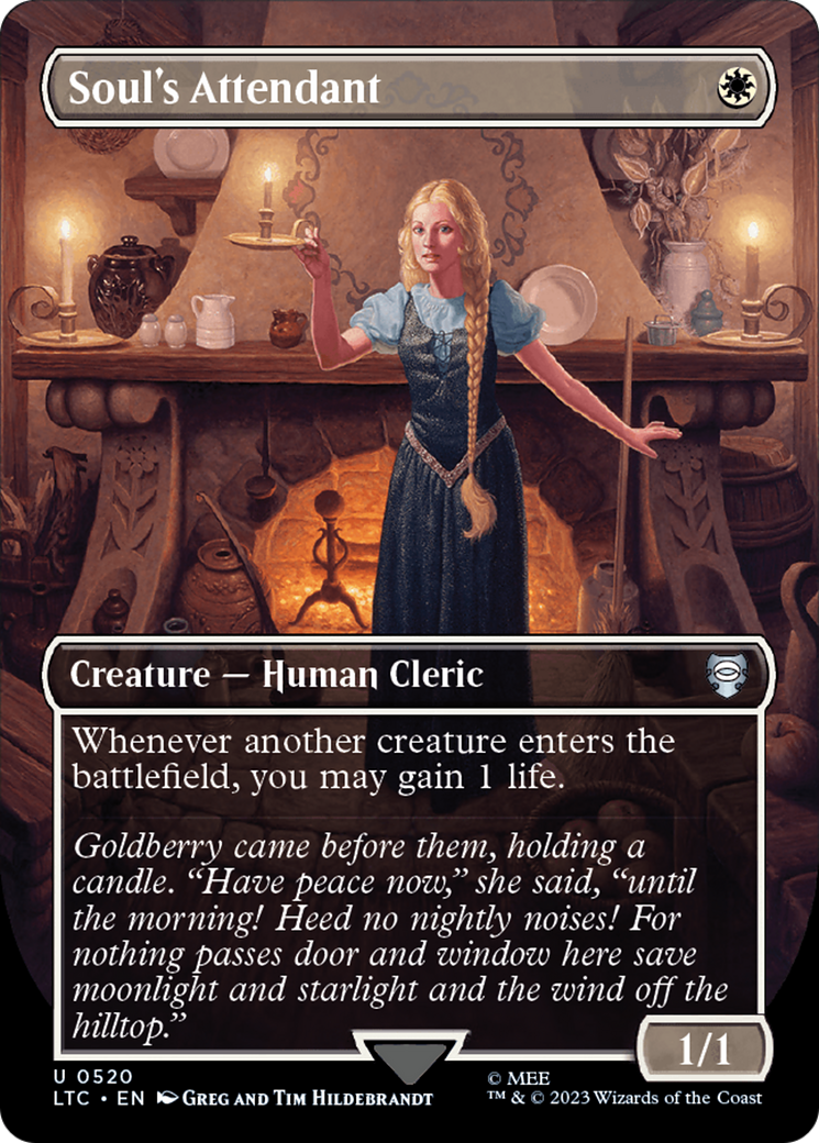 Soul's Attendant (LTC-520) - Tales of Middle-earth Commander (Borderless) Foil - Premium MTG Single from Wizards of the Coast - Just $1.47! Shop now at Game Crave Tournament Store