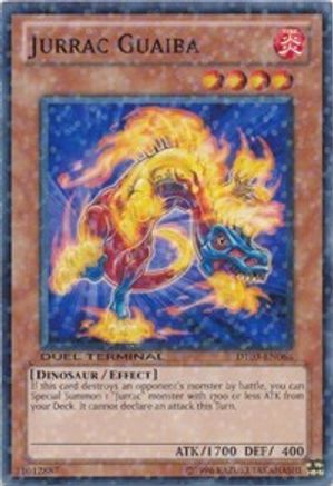 Jurrac Guaiba (DT03-EN068) - Duel Terminal 3 Limited - Premium Yugioh Single from Konami - Just $12.64! Shop now at Game Crave Tournament Store