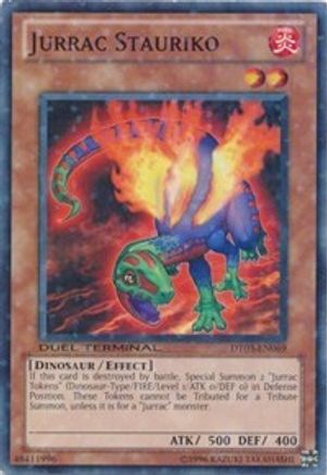 Jurrac Stauriko (DT03-EN069) - Duel Terminal 3 Limited - Premium Yugioh Single from Konami - Just $0.74! Shop now at Game Crave Tournament Store