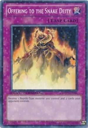 Offering to the Snake Deity (DT03-EN096) - Duel Terminal 3 Limited - Premium Yugioh Single from Konami - Just $5.46! Shop now at Game Crave Tournament Store