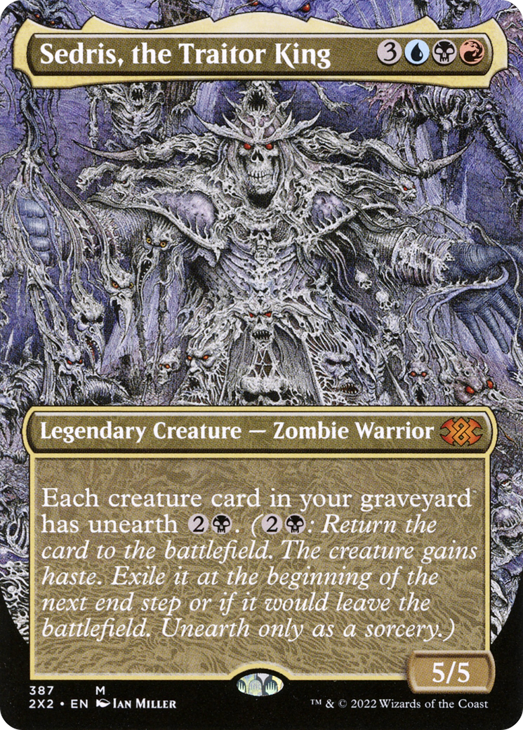 Sedris, the Traitor King (2X2-387) - Double Masters 2022 (Borderless) Foil - Premium MTG Single from Wizards of the Coast - Just $0.49! Shop now at Game Crave Tournament Store