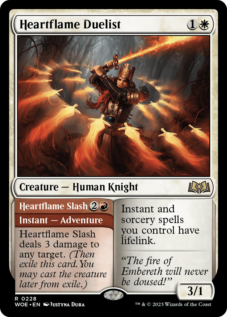 Heartflame Duelist // Heartflame Slash (WOE-228) - Wilds of Eldraine - Premium MTG Single from Wizards of the Coast - Just $0.08! Shop now at Game Crave Tournament Store