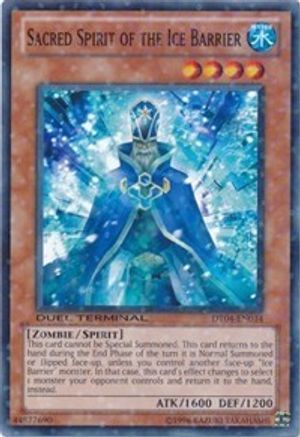 Sacred Spirit of the Ice Barrier (DT04-EN034) - Duel Terminal 4 Limited - Premium Yugioh Single from Konami - Just $0.25! Shop now at Game Crave Tournament Store