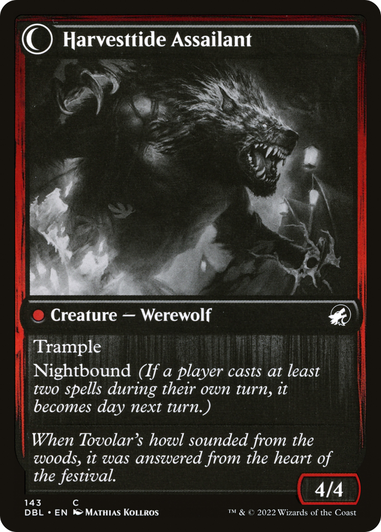 Harvesttide Infiltrator // Harvesttide Assailant (DBL-143) - Innistrad: Double Feature: (Double Faced Transform) Foil - Premium MTG Single from Wizards of the Coast - Just $0.08! Shop now at Game Crave Tournament Store