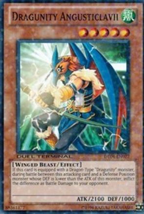 Dragunity Angusticlavii (DT04-EN077) - Duel Terminal 4 Limited - Premium Yugioh Single from Konami - Just $0.08! Shop now at Game Crave Tournament Store