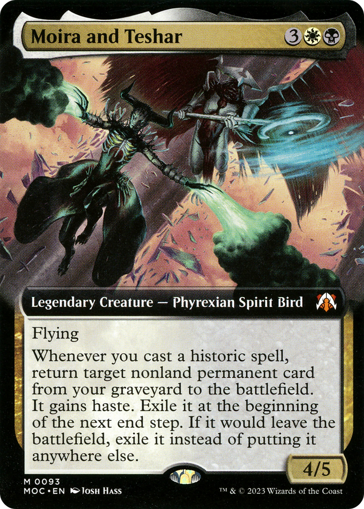 Moira and Teshar (MOC-093) - March of the Machine Commander: (Extended Art) Foil - Premium MTG Single from Wizards of the Coast - Just $0.23! Shop now at Game Crave Tournament Store