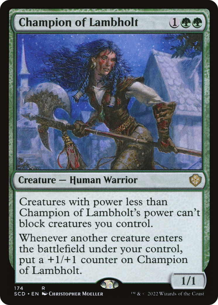 Champion of Lambholt (SCD-174) - Starter Commander Decks - Premium MTG Single from Wizards of the Coast - Just $0.32! Shop now at Game Crave Tournament Store
