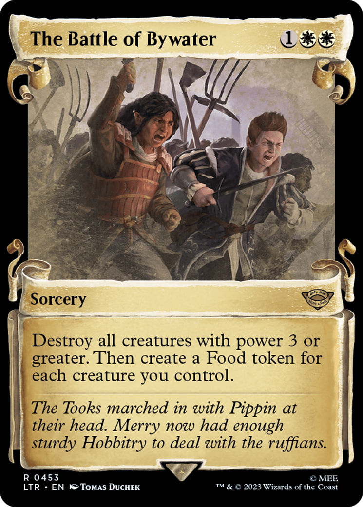 The Battle of Bywater (LTR-453) - The Lord of the Rings: Tales of Middle-earth: (Showcase) - Premium MTG Single from Wizards of the Coast - Just $3.74! Shop now at Game Crave Tournament Store