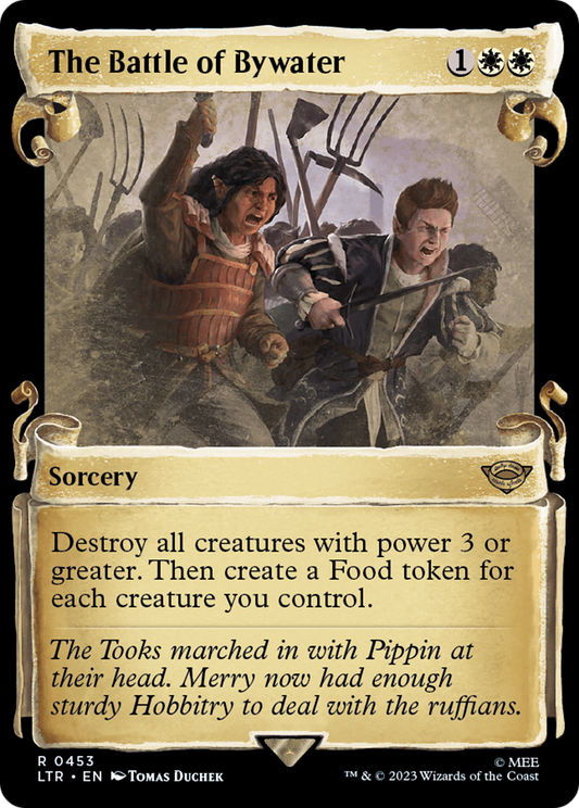 The Battle of Bywater (LTR-453) - The Lord of the Rings: Tales of Middle-earth: (Showcase) - Premium MTG Single from Wizards of the Coast - Just $3.74! Shop now at Game Crave Tournament Store