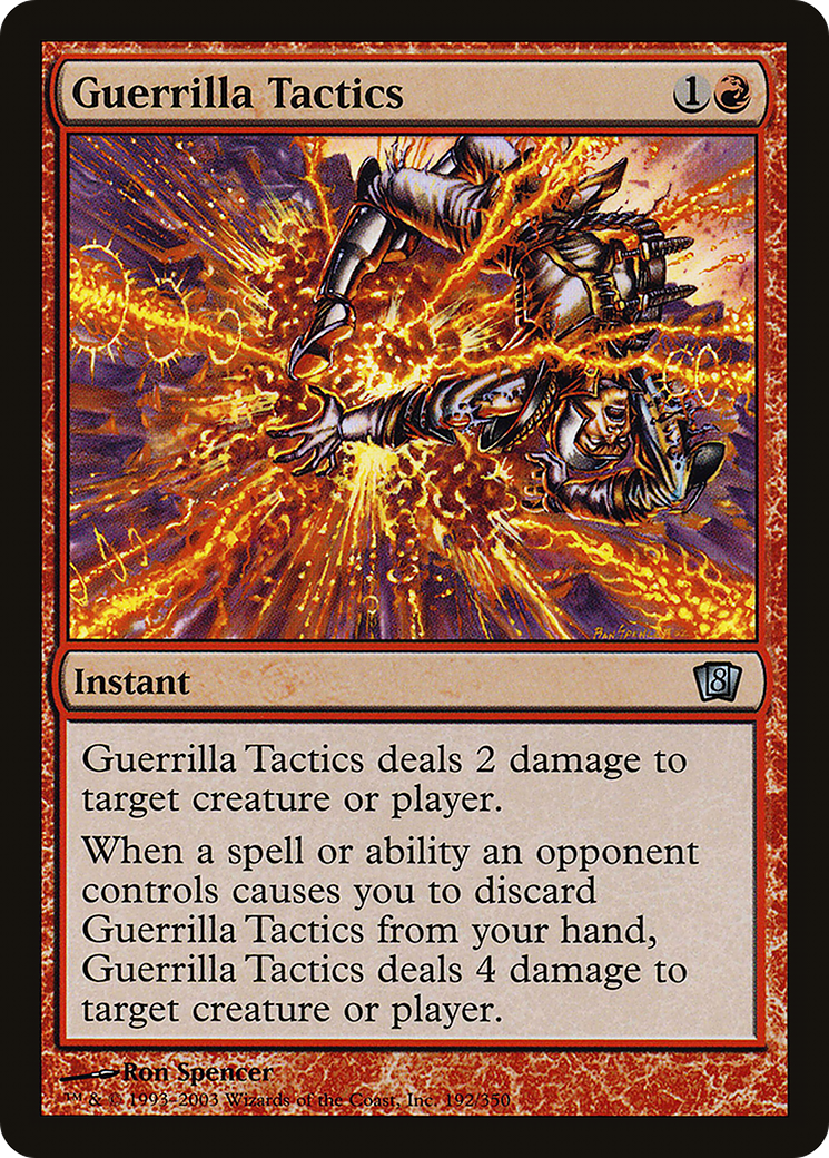Guerrilla Tactics (8ED-192★) - Eighth Edition Foil - Premium MTG Single from Wizards of the Coast - Just $0.15! Shop now at Game Crave Tournament Store