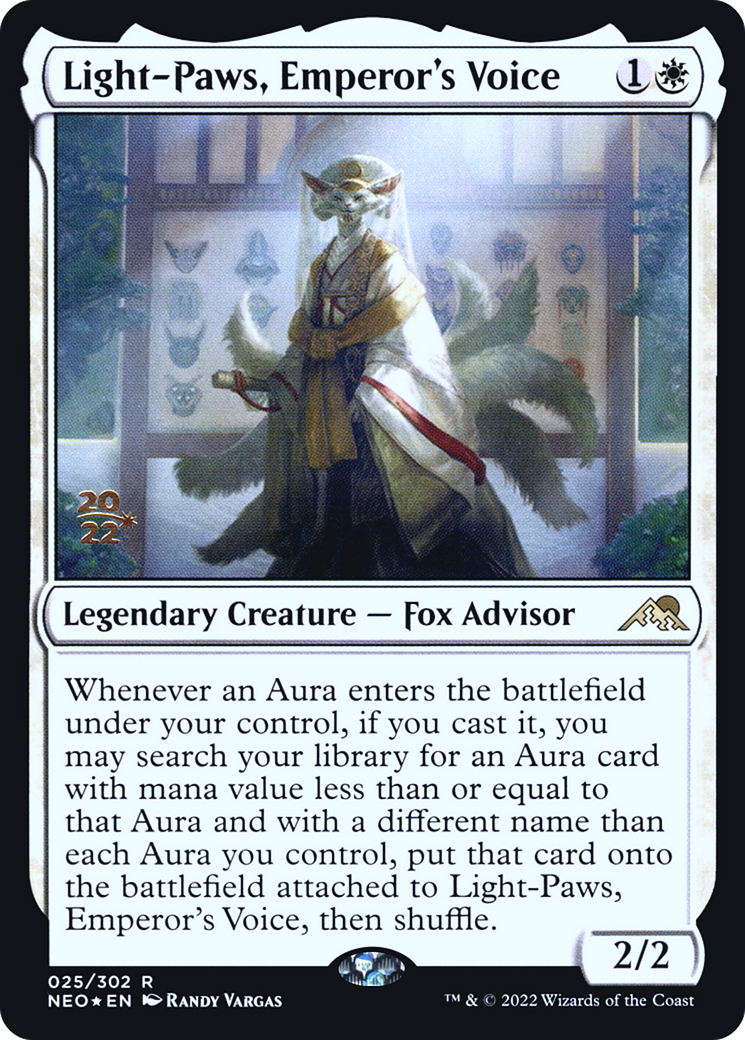 Light-Paws, Emperor's Voice (PNEO-25S) - Kamigawa: Neon Dynasty Promos Foil - Premium MTG Single from Wizards of the Coast - Just $0.49! Shop now at Game Crave Tournament Store