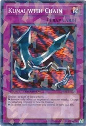 Kunai with Chain (DT05-EN048) - Duel Terminal 5 Limited - Premium Yugioh Single from Konami - Just $0.25! Shop now at Game Crave Tournament Store