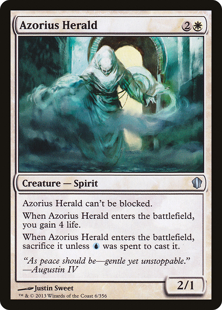 Azorius Herald (C13-006) - Commander 2013 - Premium MTG Single from Wizards of the Coast - Just $0.25! Shop now at Game Crave Tournament Store