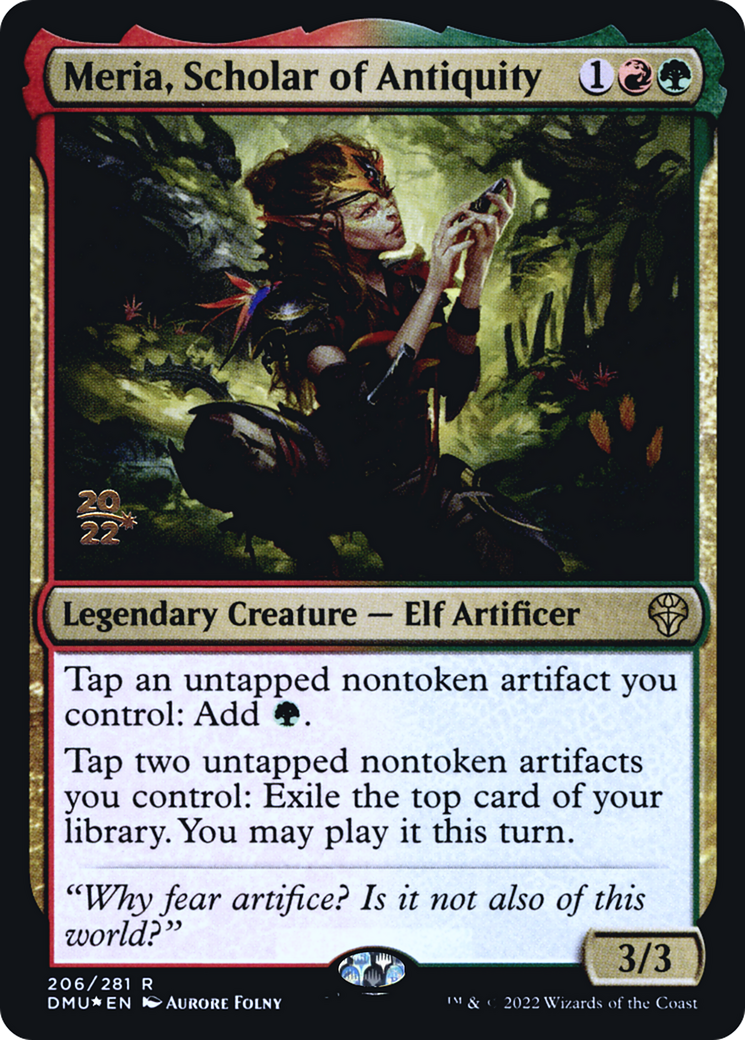 Meria, Scholar of Antiquity (PDMU-206S) - Dominaria United Promos Foil - Premium MTG Single from Wizards of the Coast - Just $0.25! Shop now at Game Crave Tournament Store