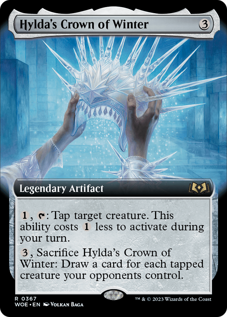 Hylda's Crown of Winter (WOE-367) - Wilds of Eldraine: (Extended Art) Foil - Premium MTG Single from Wizards of the Coast - Just $0.38! Shop now at Game Crave Tournament Store