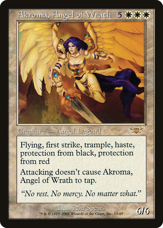 Akroma, Angel of Wrath (LGN-001) - Legions Foil - Premium MTG Single from Wizards of the Coast - Just $49.76! Shop now at Game Crave Tournament Store
