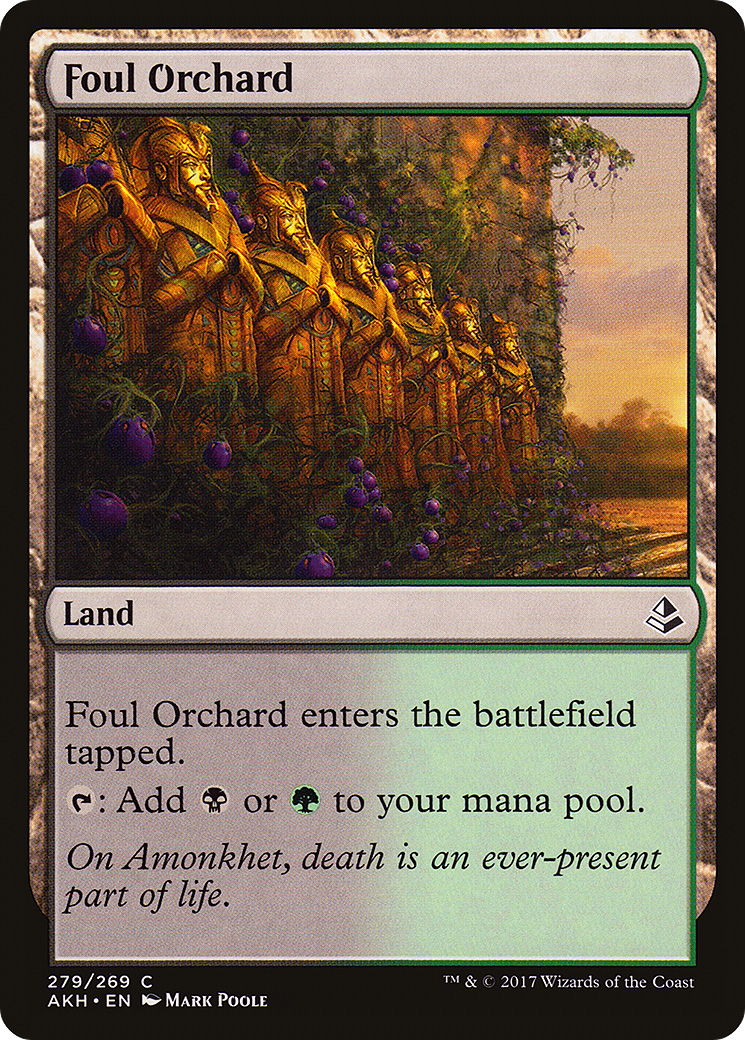 Foul Orchard (AKH-279) - Amonkhet - Premium MTG Single from Wizards of the Coast - Just $0.25! Shop now at Game Crave Tournament Store