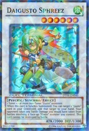 Daigusto Sphreez (DT06-EN040) - Duel Terminal 6 Limited - Premium Yugioh Single from Konami - Just $0.61! Shop now at Game Crave Tournament Store