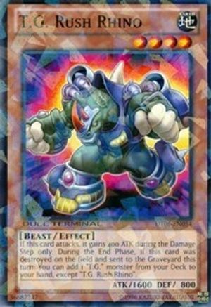 T.G. Rush Rhino (DT06-EN054) - Duel Terminal 6 Limited - Premium Yugioh Single from Konami - Just $0.08! Shop now at Game Crave Tournament Store