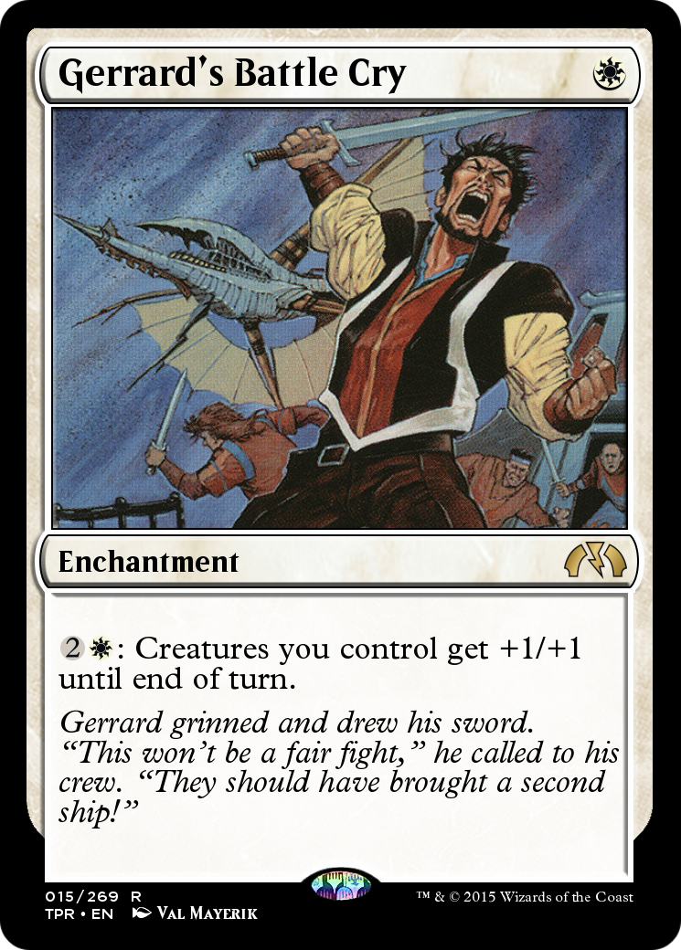 Gerrard's Battle Cry (TPR-015) - Tempest Remastered Foil - Premium MTG Single from Wizards of the Coast - Just $0! Shop now at Game Crave Tournament Store