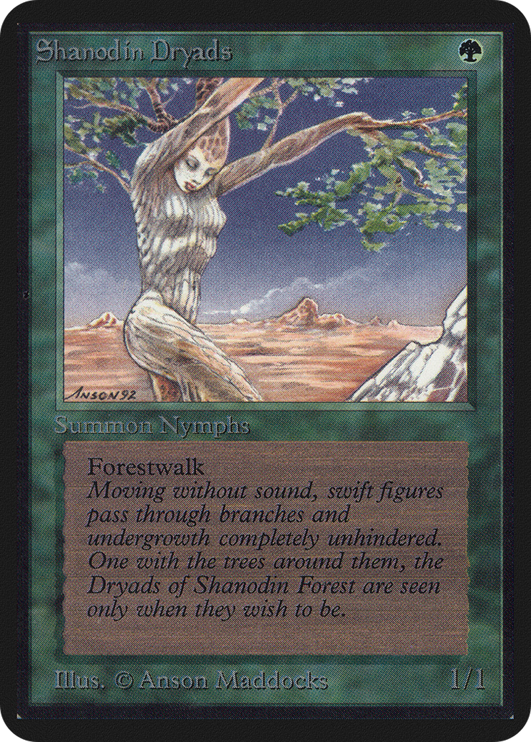 Shanodin Dryads (LEA-216) - Limited Edition Alpha - Premium MTG Single from Wizards of the Coast - Just $22.11! Shop now at Game Crave Tournament Store