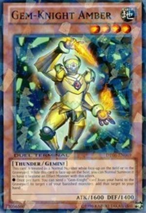 Gem-Knight Amber (DT06-EN069) - Duel Terminal 6 Limited - Premium Yugioh Single from Konami - Just $0.29! Shop now at Game Crave Tournament Store