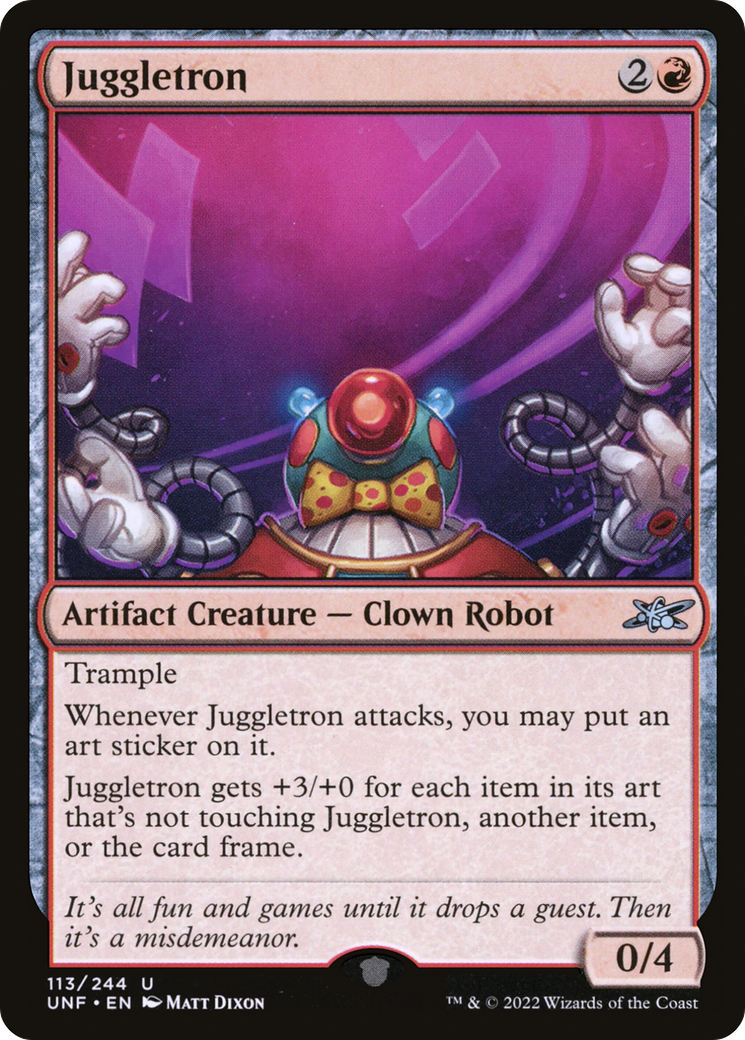 Juggletron (UNF-113) - Unfinity - Premium MTG Single from Wizards of the Coast - Just $0.08! Shop now at Game Crave Tournament Store