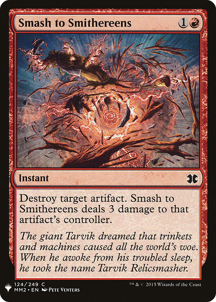Smash to Smithereens (MB1-1061) - Mystery Booster - Premium MTG Single from Wizards of the Coast - Just $0.08! Shop now at Game Crave Tournament Store