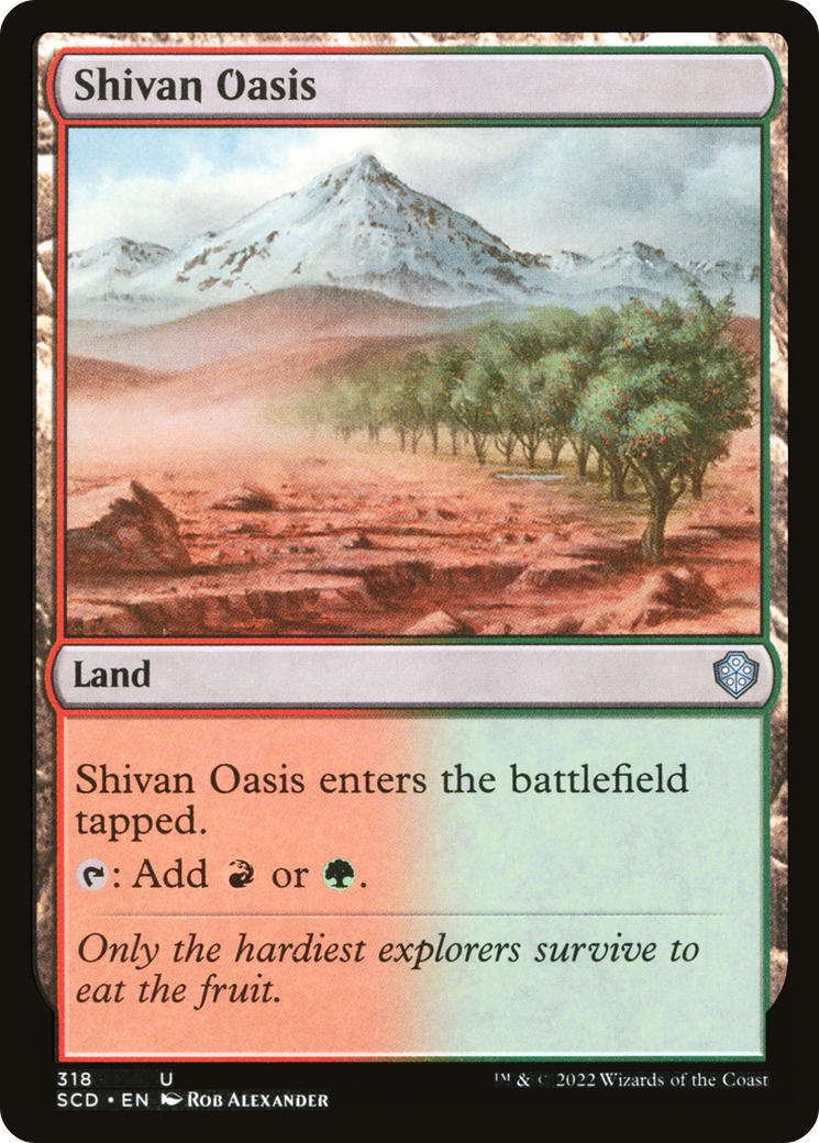 Shivan Oasis (SCD-318) - Starter Commander Decks - Premium MTG Single from Wizards of the Coast - Just $0.08! Shop now at Game Crave Tournament Store