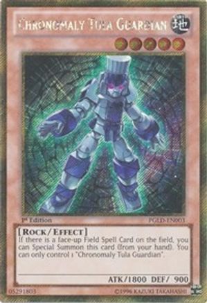 Chronomaly Tula Guardian (PGLD-EN003) - Premium Gold 1st Edition - Premium Yugioh Single from Konami - Just $0.26! Shop now at Game Crave Tournament Store