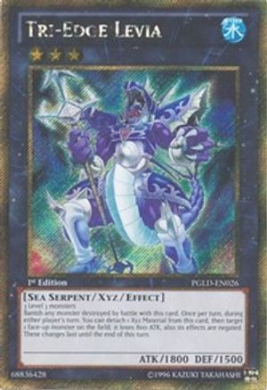 Tri-Edge Levia (PGLD-EN026) - Premium Gold Unlimited - Premium Yugioh Single from Konami - Just $0.37! Shop now at Game Crave Tournament Store
