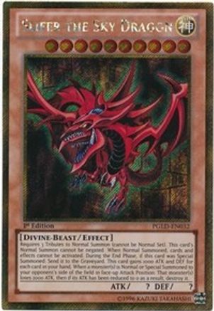 Slifer the Sky Dragon (PGLD-EN032) - Premium Gold 1st Edition - Premium Yugioh Single from Konami - Just $8.30! Shop now at Game Crave Tournament Store