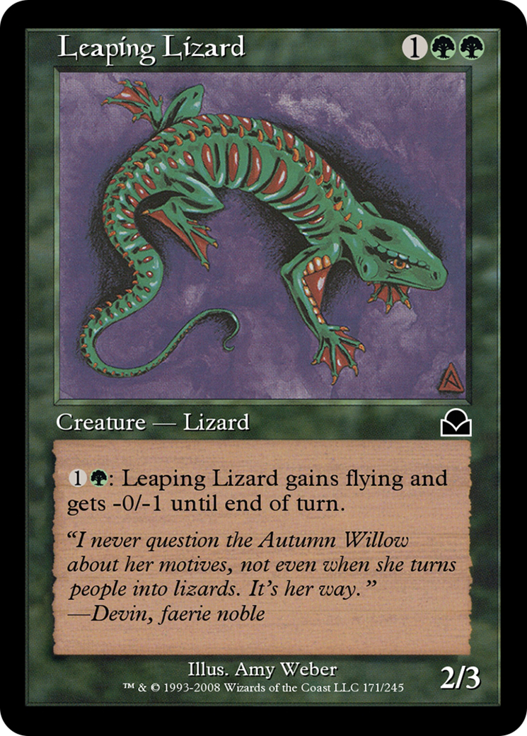 Leaping Lizard (ME2-171) - Masters Edition II - Premium MTG Single from Wizards of the Coast - Just $0! Shop now at Game Crave Tournament Store