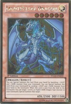 Lightpulsar Dragon (PGLD-EN039) - Premium Gold 1st Edition - Premium Yugioh Single from Konami - Just $0.50! Shop now at Game Crave Tournament Store