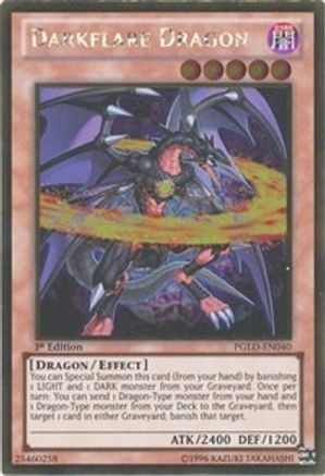 Darkflare Dragon (PGLD-EN040) - Premium Gold Unlimited - Premium Yugioh Single from Konami - Just $0.26! Shop now at Game Crave Tournament Store