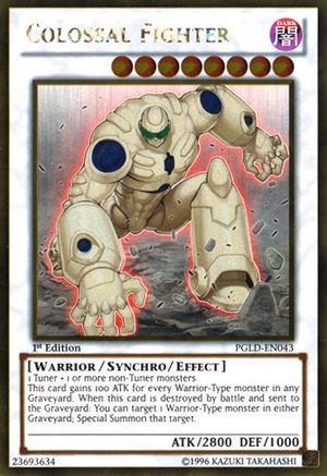 Colossal Fighter (PGLD-EN043) - Premium Gold 1st Edition - Premium Yugioh Single from Konami - Just $1.14! Shop now at Game Crave Tournament Store