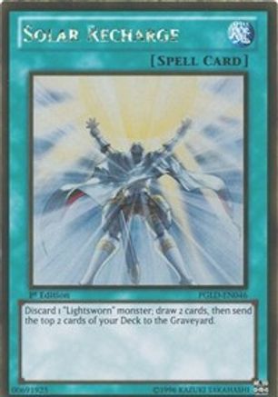 Solar Recharge (PGLD-EN046) - Premium Gold 1st Edition - Premium Yugioh Single from Konami - Just $1.72! Shop now at Game Crave Tournament Store