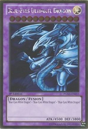 Blue-Eyes Ultimate Dragon (PGLD-EN055) - Premium Gold Unlimited - Premium Yugioh Single from Konami - Just $5! Shop now at Game Crave Tournament Store
