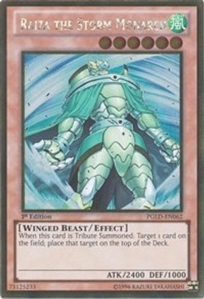 Raiza the Storm Monarch (PGLD-EN062) - Premium Gold 1st Edition - Premium Yugioh Single from Konami - Just $1.22! Shop now at Game Crave Tournament Store