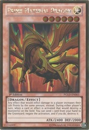Prime Material Dragon (PGLD-EN065) - Premium Gold Unlimited - Premium Yugioh Single from Konami - Just $0.84! Shop now at Game Crave Tournament Store