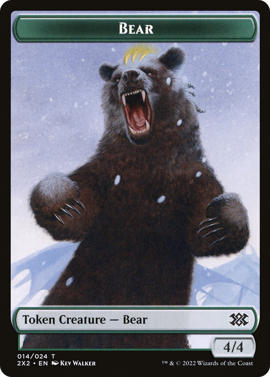 Bear (T2X2-014) - Double Masters 2022 Tokens - Premium MTG Single from Wizards of the Coast - Just $0! Shop now at Game Crave Tournament Store
