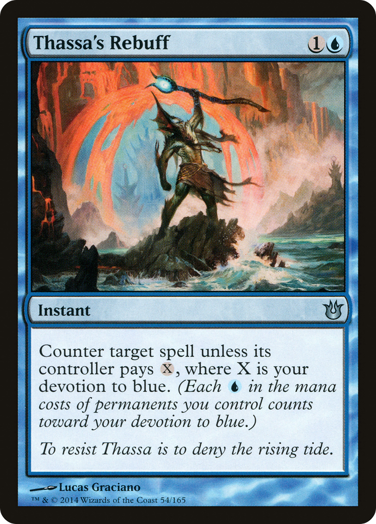 Thassa's Rebuff (BNG-054) - Born of the Gods - Premium MTG Single from Wizards of the Coast - Just $0.08! Shop now at Game Crave Tournament Store
