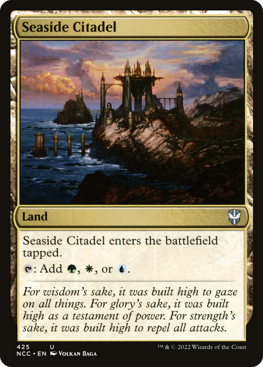 Seaside Citadel (NCC-425) - New Capenna Commander - Premium MTG Single from Wizards of the Coast - Just $0.17! Shop now at Game Crave Tournament Store