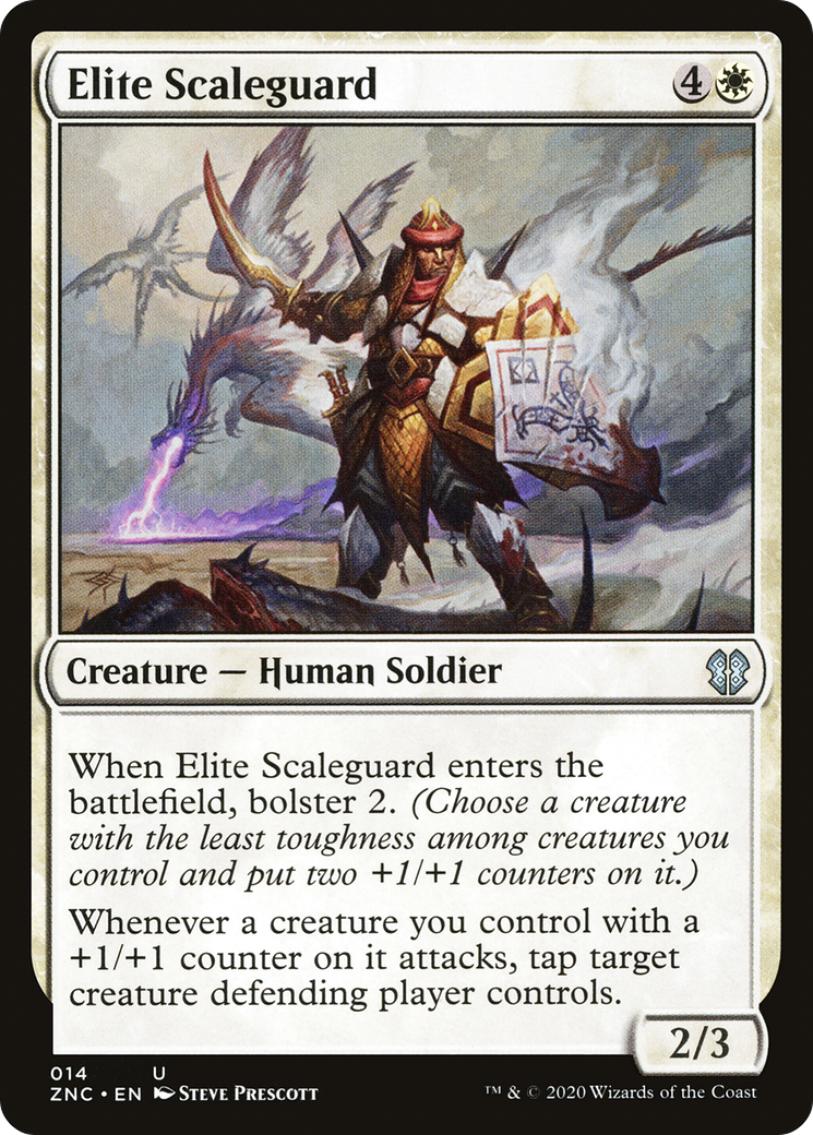 Elite Scaleguard (ZNC-014) - Zendikar Rising Commander - Premium MTG Single from Wizards of the Coast - Just $0.08! Shop now at Game Crave Tournament Store