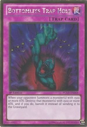 Bottomless Trap Hole (PGLD-EN069) - Premium Gold Unlimited - Premium Yugioh Single from Konami - Just $1.85! Shop now at Game Crave Tournament Store
