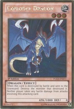 Exploder Dragon (PGLD-EN071) - Premium Gold 1st Edition - Premium Yugioh Single from Konami - Just $0.60! Shop now at Game Crave Tournament Store